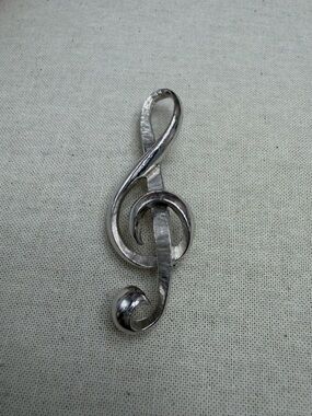 Vintage Avon of Belleville Silver Treble Clef Brooch -Marcel Boucher